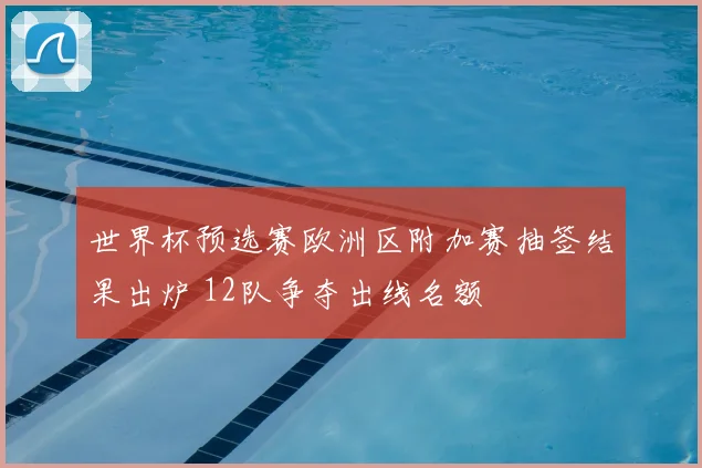 世界杯预选赛欧洲区附加赛抽签结果出炉 12队争夺出线名额