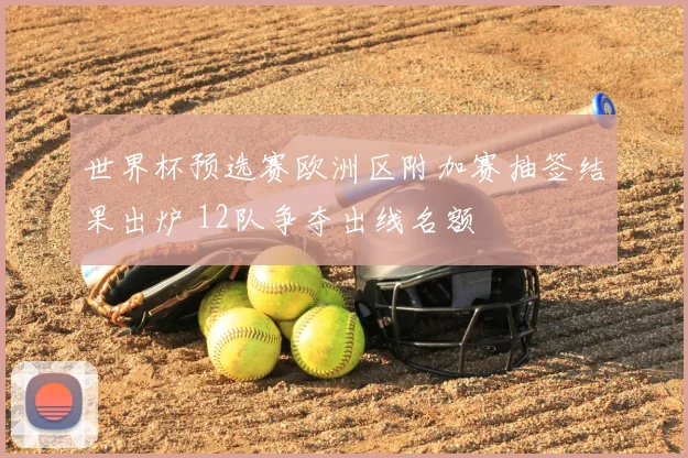 世界杯预选赛欧洲区附加赛抽签结果出炉 12队争夺出线名额